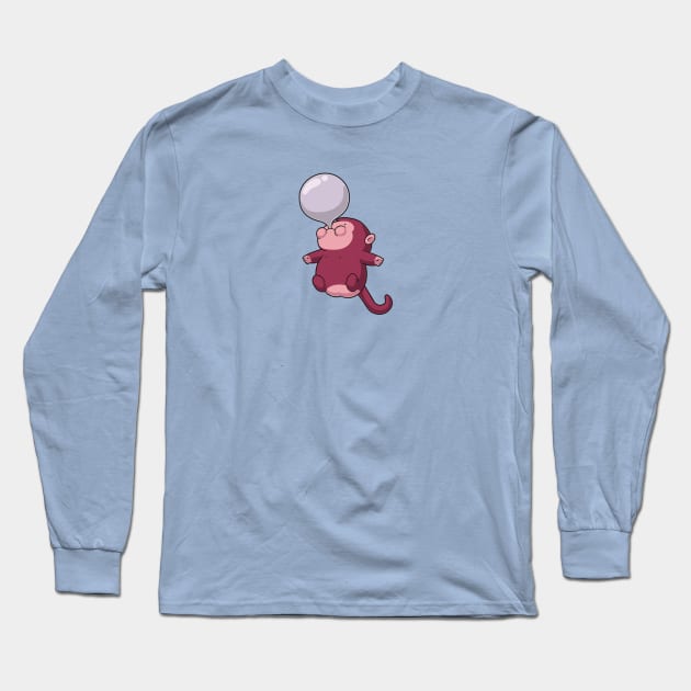 Bubble Monkey Long Sleeve T-Shirt by ItsLydi